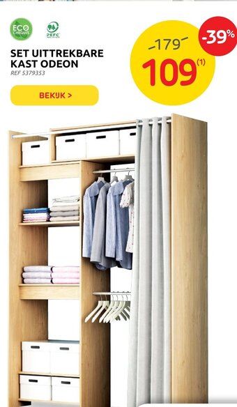 Brico Set Uittrekbare Kast Odeon aanbieding