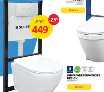 Brico Inbouwreservoirset Design aanbieding