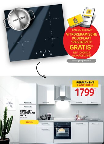 Brico Compleet Keukenblok Maya aanbieding
