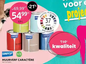 Brico Linitop Muurverf Catactère 2.5L aanbieding