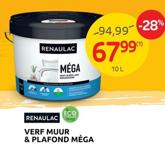 Brico Renaulac Verf Muur & Plafond Méga aanbieding