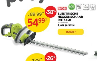 Brico Ryobi Elektrische Heggenschaar RHT5150 aanbieding