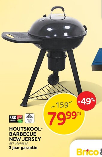 Brico Houtskool Barbecue New Jersey aanbieding