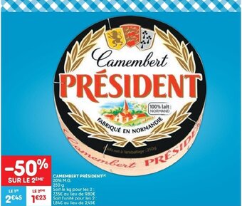 Camembert President, 250 g