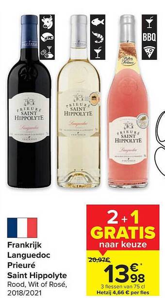 Carrefour Languedoc Prieuré Saint Hippolyte aanbieding