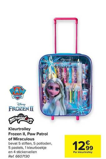 Kleurtrolley Frozen Ii, Paw Patrol Of Miraculous