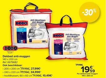 Carrefour Dekbed Anti-muggen aanbieding