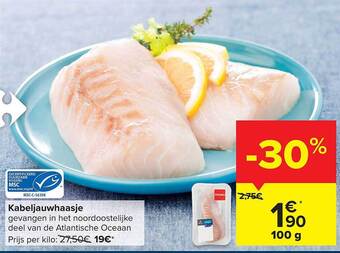 Carrefour Kabeljauwhaasje aanbieding