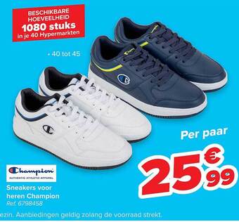 Carrefour Sneakers Voor Heren Champion aanbieding