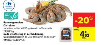 Carrefour Rauwe Garnalen Carrefour aanbieding