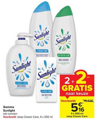 Carrefour Gamma Sunlight aanbieding