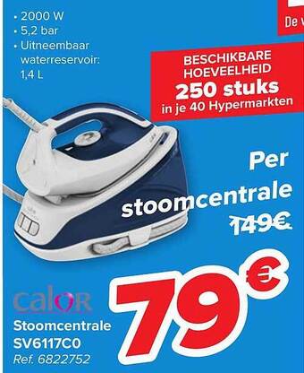 Carrefour Stoomcentrale Sv6117c0 aanbieding
