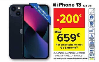 Carrefour Iphone 13 128 Gb aanbieding