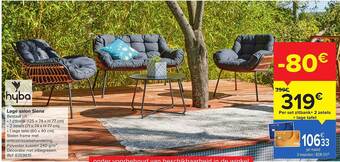 Carrefour Lage Salon Siena aanbieding