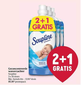 Delhaize Geconcentreerde Wasverzachter Soupline aanbieding