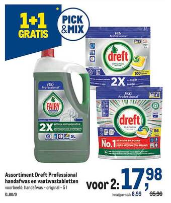 Makro Dreft aanbieding