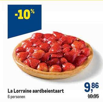 Makro La Lorraine Aardbeientaart aanbieding