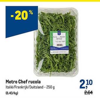 Makro Metro Chef Rucola aanbieding
