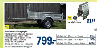 Aluminium Aanhangwagen