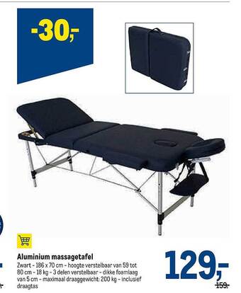 Makro Aluminium Massagetafel aanbieding