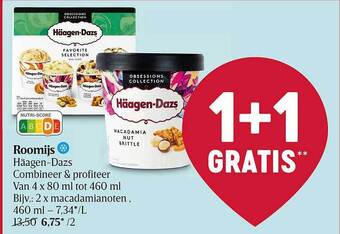 Delhaize Roomijs Häagendazs aanbieding