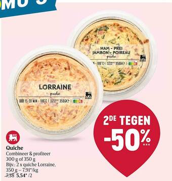 Delhaize Quiche aanbieding