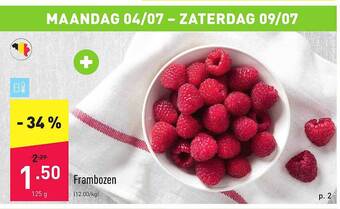 ALDI Frambozen aanbieding