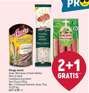 Delhaize Droge Worst aanbieding
