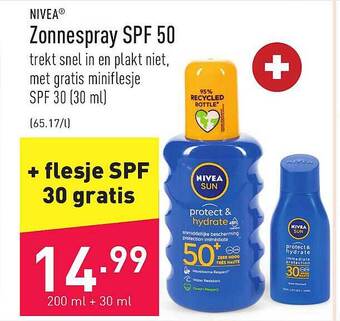 ALDI Nivea Zonnespray Spf 50 aanbieding