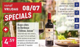 ALDI Blaye Côtes De Bordeaux Château Jussas aanbieding