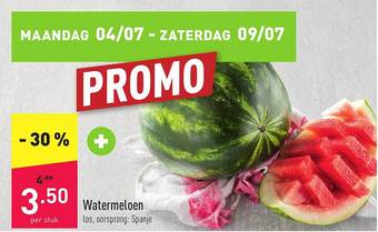 ALDI Watermeloen aanbieding