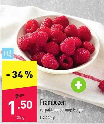 ALDI Frambozen aanbieding