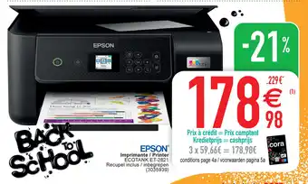 Cora Epson Ecotank ET-2821 Imprimante / Printer, 3035939 aanbieding