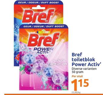 Action Bref Toiletblok Power Activ aanbieding