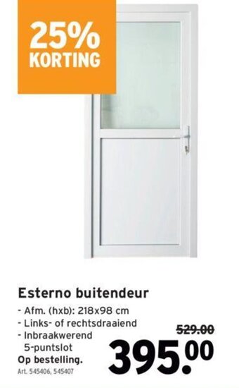GAMMA Estermo Buitendeur aanbieding