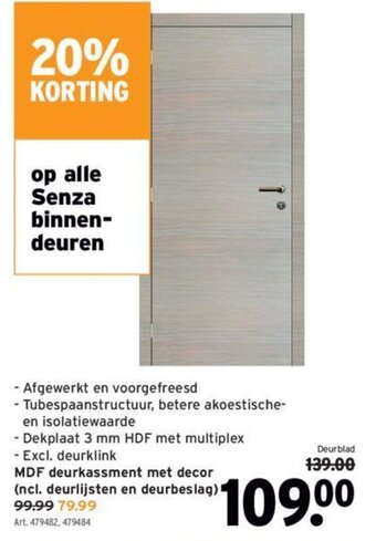 GAMMA Senza Binnendeuren aanbieding