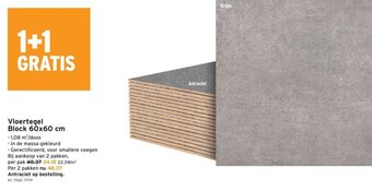 GAMMA Vloertegel Block 60x60cm aanbieding