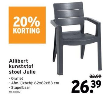 GAMMA Allibert Kunststof Stoel Julie aanbieding