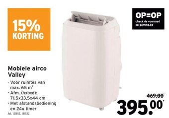 GAMMA Mobiele Airco Valley aanbieding
