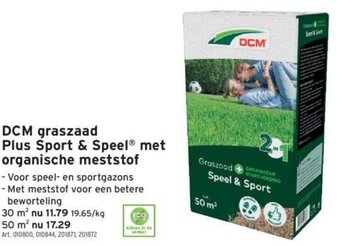 GAMMA DCM Graszaad Plus Sport & Speel Met Organische Meststof aanbieding