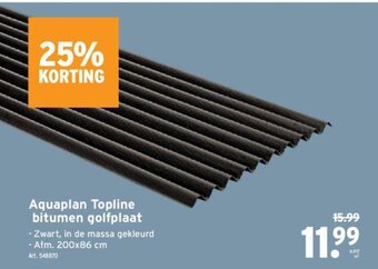 GAMMA Aquaplan Topline Bitumen Golfplaat aanbieding