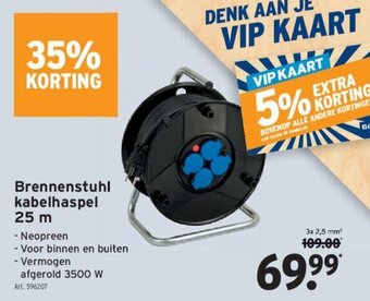 GAMMA Brennenstuhl Kabelhaspel 25m aanbieding