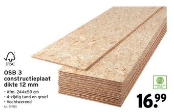 GAMMA OSB 3 Contructieplaat Dikte 12mm aanbieding