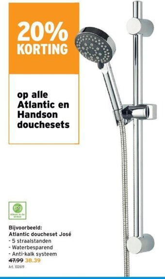 GAMMA Atlantic Doucheset José aanbieding