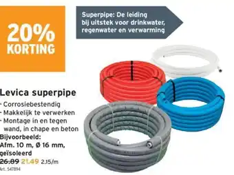 GAMMA Levica Superpipe aanbieding