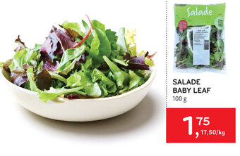 Alvo Salade Baby Leaf 100g aanbieding