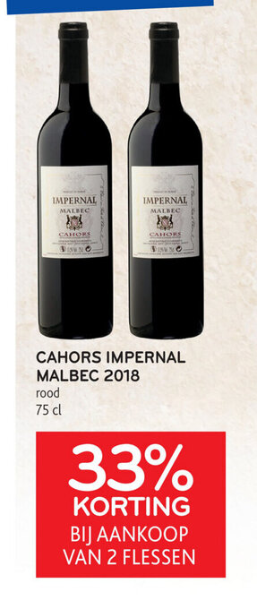 Alvo Cahors Imperial Malbec 2018 Rood 75cl aanbieding