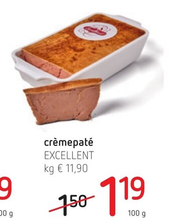 Spar Colruyt Excellent Crèmepaté 100g aanbieding