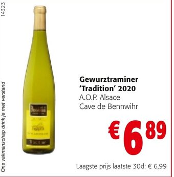 Colruyt Gewurztraminer tradition 2020 aanbieding