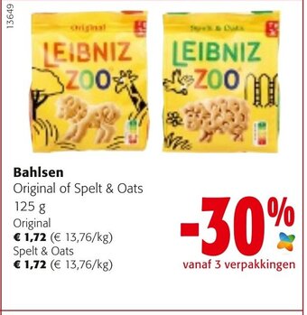 Colruyt Bahlsen 125g aanbieding
